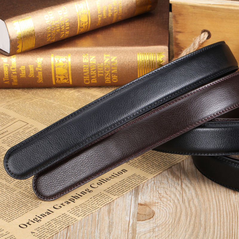 Peata vöörihm 3,0 cm automaatne pannal, pannal, nahast ärireiside tööriistad disain veisenahast litši mustriga peata vöö