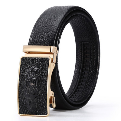 Cureaua cu cataramă automată din piele naturală Curea cu cureaua în talie pentru blugi Curele de designer de lux de marcă celebră de înaltă calitate pentru bărbați