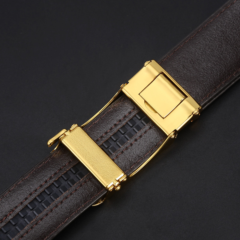 Cureaua cu cataramă automată din piele naturală Curea cu cureaua în talie pentru blugi Curele de designer de lux de marcă celebră de înaltă calitate pentru bărbați