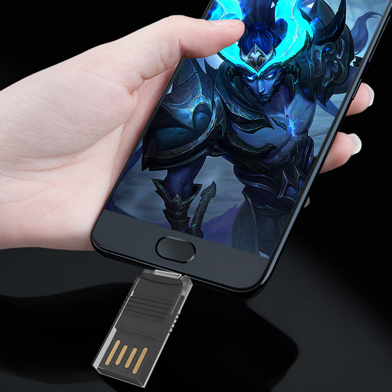 USB 2.0 Card Reader OTG Adapter Dual TF Card Reader Plug and Play USB 2.0 TF Card Memory Reader για τηλέφωνο Macbook Windows