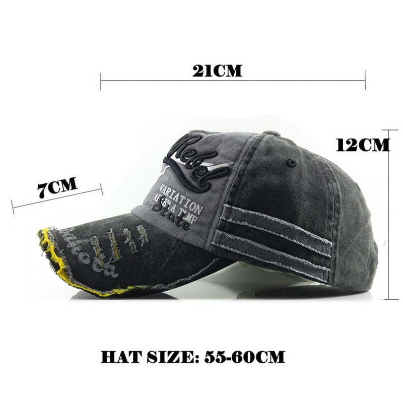 2023 Vintage καπέλο μπέιζμπολ για ανδρικά καπέλα Άνοιξη Καλοκαίρι Ανδρικά καπέλα μάρκας Γυναικεία βαμβακερά γκολφ Μαύρο Trucker Fishing