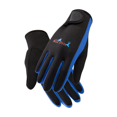 Ronilačke rukavice za muškarce i žene bez rukavica za zaštitu od ogrebotina za ronjenje (plava traka L)