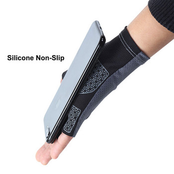 2022 Нови силиконови нехлъзгащи се ръкавици за риболов с половин пръст Мъже Жени Дишащи летни спортни ръкавици Фитнес ръкавица за колоездене Риба