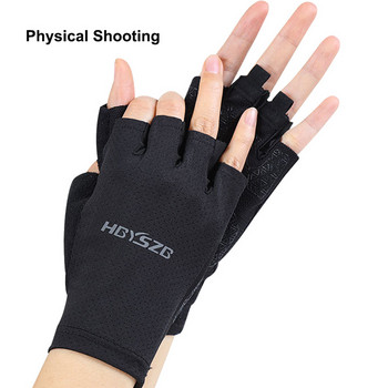 2022 Νέα αντιολισθητικά γάντια ψαρέματος με μισό δάχτυλο σιλικόνης Ανδρικά Γυναικεία αναπνεύσιμα καλοκαιρινά αθλητικά γάντια γυμναστικής γυμναστικής Ποδηλασία ψαριού