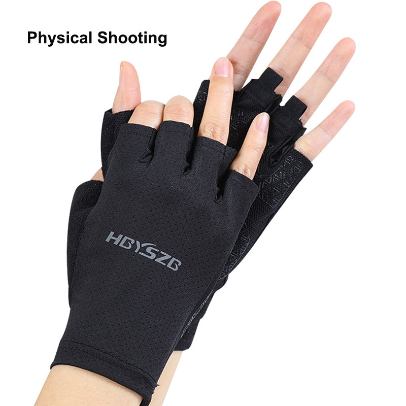 2022 új szilikon csúszásmentes félujjas horgászkesztyű férfi női légáteresztő nyári sportkesztyű edzőterem fitnesz kerékpáros halkesztyű