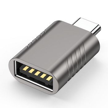 USB C3.1 Αρσενικό σε USB3.2 Θηλυκό Προσαρμογέας κράματος ψευδαργύρου Μεταφορά δεδομένων & φόρτιση Μετατροπέας USB C OTG για Macbook Air/Pro Laptop Ipad