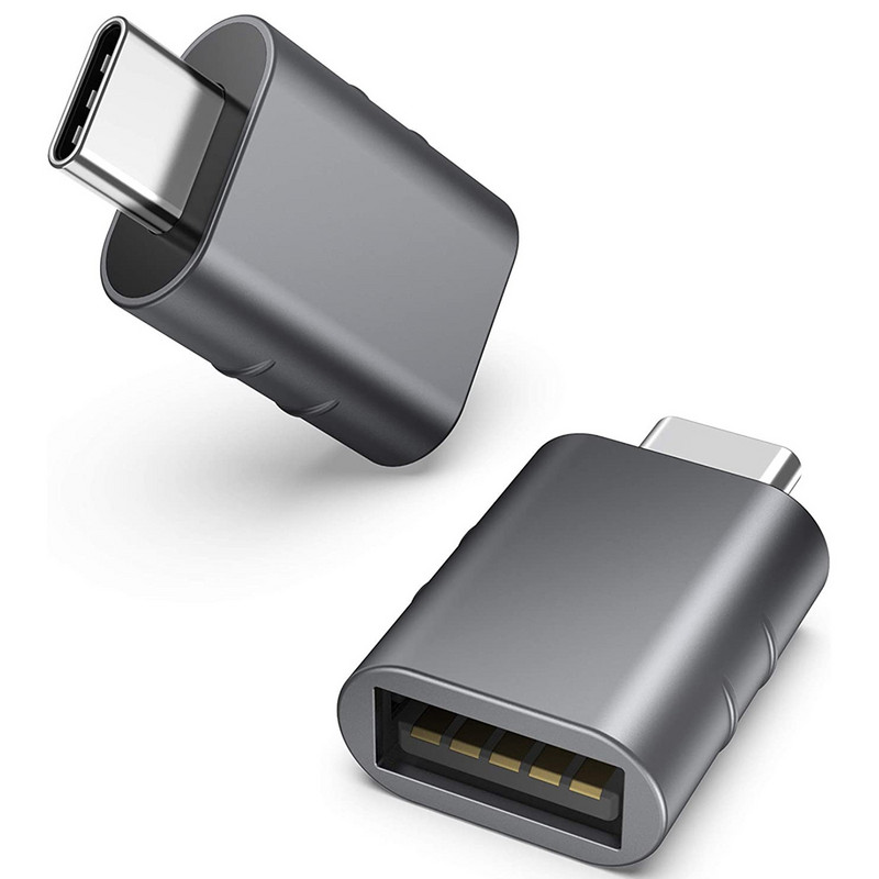 USB C3.1 Αρσενικό σε USB3.2 Θηλυκό Προσαρμογέας κράματος ψευδαργύρου Μεταφορά δεδομένων & φόρτιση Μετατροπέας USB C OTG για Macbook Air/Pro Laptop Ipad