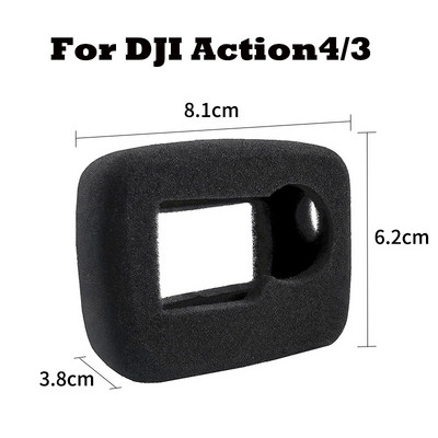 Windslayeri korpus Tuulemüra kate vähendav vahtümbris DJI Osmo Action 4 3 GoPro Hero 11 10 9 7 6 5 kaamera tarvikud