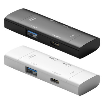 Συσκευή ανάγνωσης καρτών μνήμης SD/TF Plug and Play Type-C/USB/Micro Multifunctional Card Reader Μετάδοση υψηλής ταχύτητας για φορητό υπολογιστή