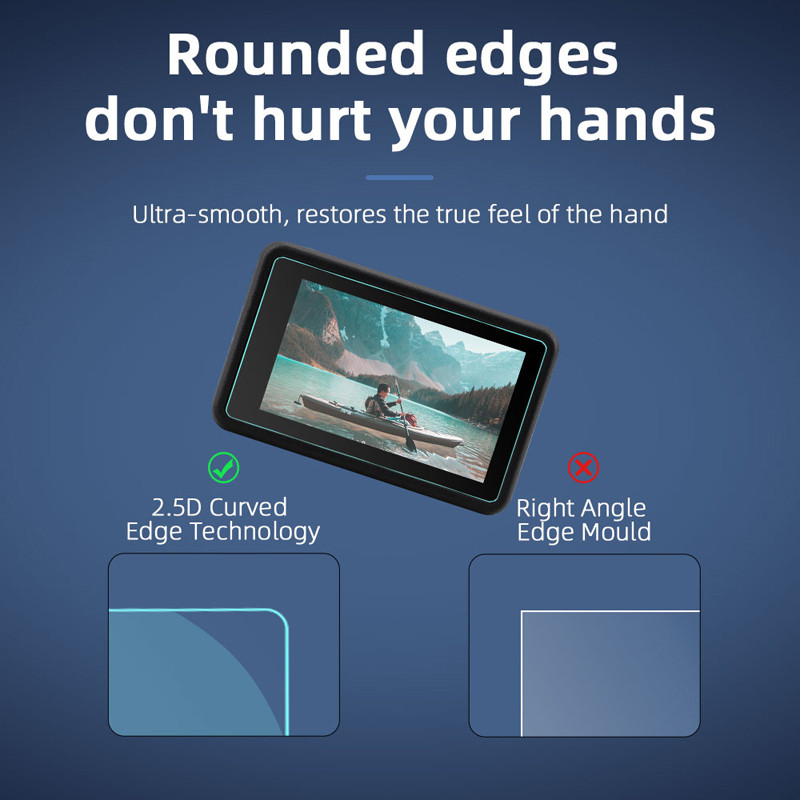 9H zaštitna folija od kaljenog stakla za DJI Osmo Action 4 dodatke za sportske kamere protiv ogrebotina