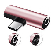 Prijenosni privjesak adaptera za punjenje za S10 8 6 za Huawei 2-u-1 adapter tipa C na 3,5 mm