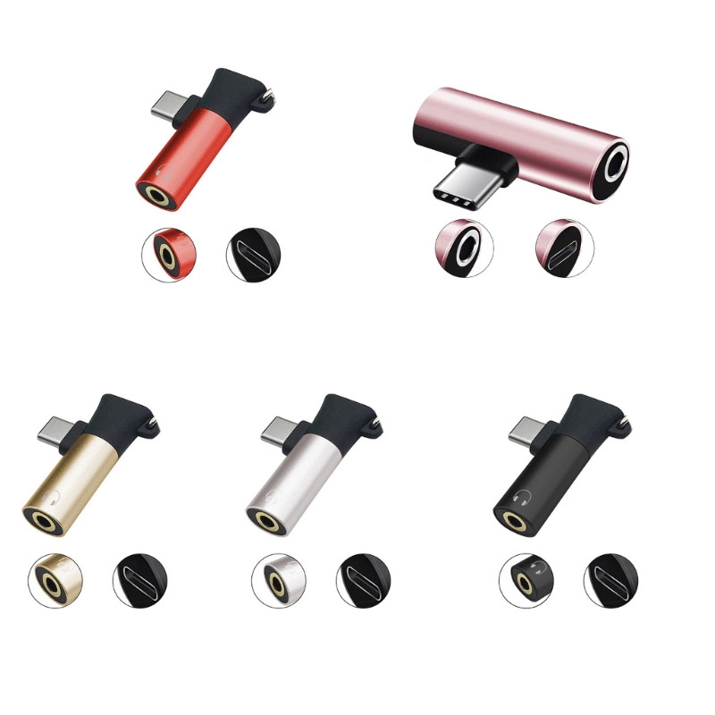 Prijenosni privjesak adaptera za punjenje za S10 8 6 za Huawei 2-u-1 adapter tipa C na 3,5 mm