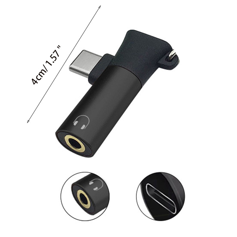 Prijenosni privjesak adaptera za punjenje za S10 8 6 za Huawei 2-u-1 adapter tipa C na 3,5 mm