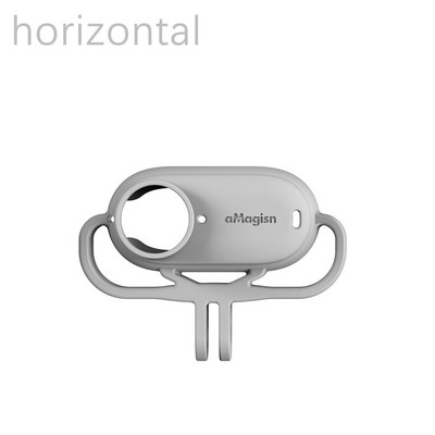 Põrutuskindel silikoonümbris Insta360 Go 3 kaitseraamiga kinnitusega 1/4 keermega adapter Insta360 Go3 kaitsekatte puuri jaoks