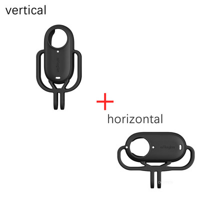 Põrutuskindel silikoonümbris Insta360 Go 3 kaitseraamiga kinnitusega 1/4 keermega adapter Insta360 Go3 kaitsekatte puuri jaoks