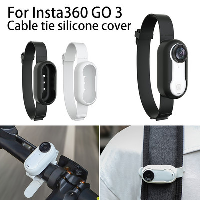 Insta360 GO 3-hoz Tartozékok: Sport hosszabbító kábelkötegelők, szilikon védőtok Kamera szíj Insta360 GO3 szilikon tokhoz