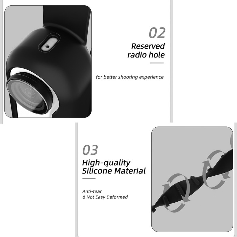 Για Insta360 GO 3 Αξεσουάρ: Γραβάτες προέκτασης σπορ καλωδίου, προστατευτική θήκη σιλικόνης Λουράκι κάμερας για Insta360 GO3 Θήκη σιλικόνης
