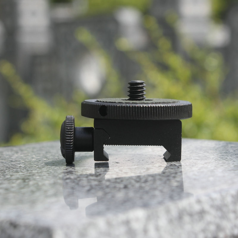 21-25mm Gama de fixare de bază Adaptor de lunetă pentru telescop metalic pentru șurub de cameră Adaptor de montare pentru cameră de 1/4 inch Bază de vânătoare