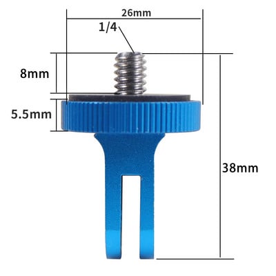 Za insta360 X2 X3 metalni mini tronožac za pretvaranje 1/4" vijčane baze s brzim otpuštanjem za Gopro Hero 11 0 9 Dodaci za akcijske kamere