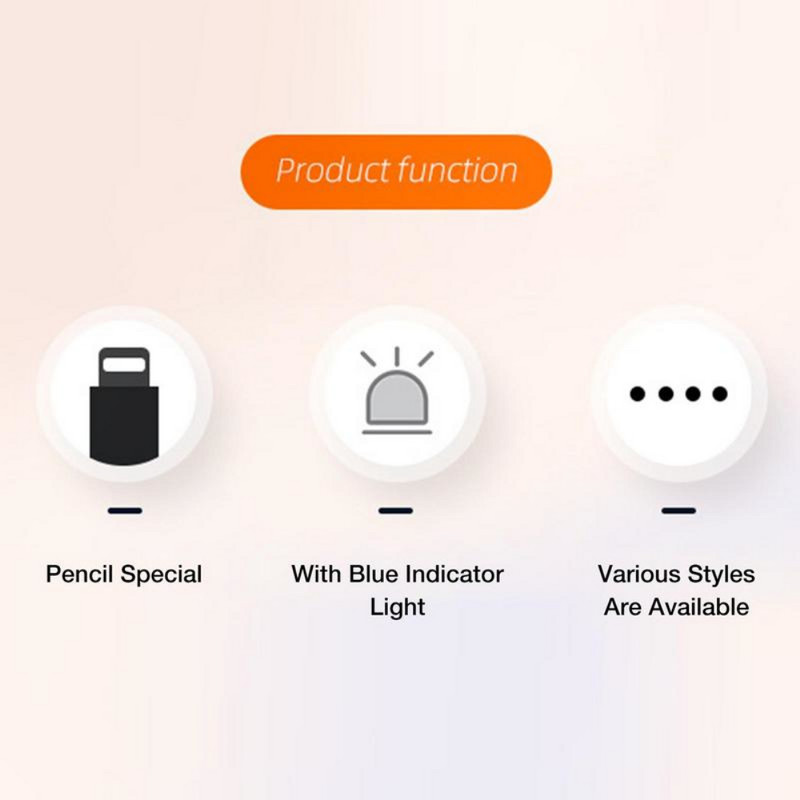 Φορητός προσαρμογέας φόρτισης Υλικό κοιλιακών ίσια κεφαλή υψηλής ποιότητας με ενδεικτικό φως Εύκολο στη χρήση Επίπεδη σχεδίαση Universal ανθεκτικό