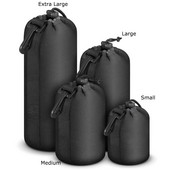 Kameros objektyvo krepšys, atsparus vandeniui SLR objektyvo krepšio sutraukiamas maišelis su objektyvo korpuso kabliu, skirtas SML XL dydžio Canon SONY Nikon skaitmeniniam SLR