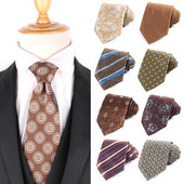 Nauji dryžuoti kaklaraiščiai vyrams Moterų kasdieniai gėlėti austi kaklaraištis kostiumai vestuviniai kaklaraištis jaunikiui Verslo vyrų kaklaraištis Gravata vyriškos dovanos