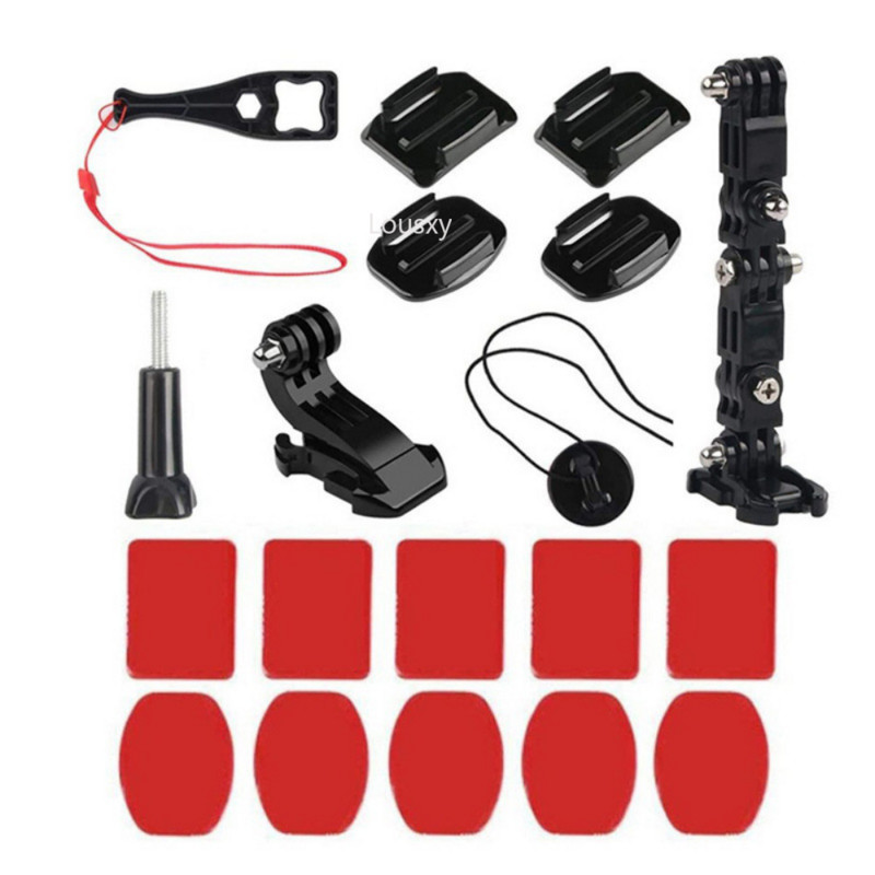 Veiksmo kameros motociklo šalmas, skirtas Go Pro Gopro Hero 11 10 9 8 7 6 5 4 Dji šalmai dirželio tvirtinimo Osmo kameros priedų rinkinys