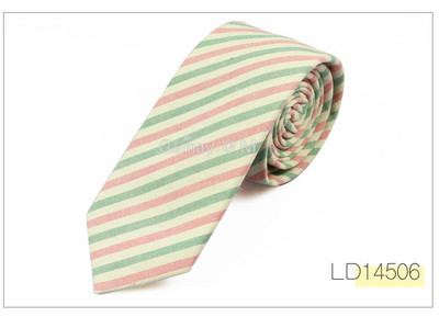 Új divatos férfi nyakkendő 100% pamut nyakkendő férfiaknak kauzális csíkos nyakkendő férfiaknak Bussines Corbatas vőlegényparti karcsú nyakkendők