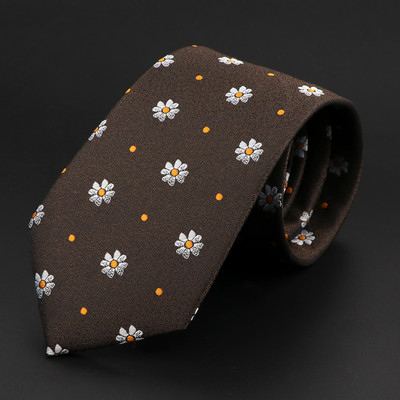 Uus moodne meeste lips 7,5 cm triibuline lilleline Paisley roheline tumedat värvi lips Fit pulmapidu Koosolek äri õhuke kitsas kraat