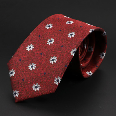 Uus moodne meeste lips 7,5 cm triibuline lilleline Paisley roheline tumedat värvi lips Fit pulmapidu Koosolek äri õhuke kitsas kraat