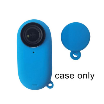 Προστατευτική θήκη σιλικόνης με προστατευτικό κάλυμμα καπακιού φακού για αξεσουάρ κάμερας Insta360 Go3 Αντιολισθητική πλήρης προστασία από τη σκόνη