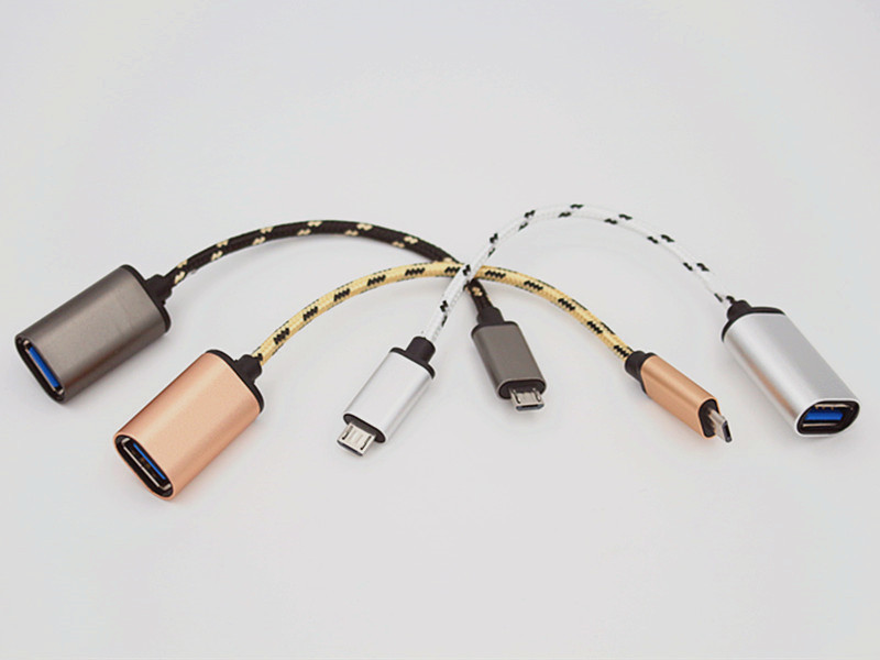 Micro OTG adatkábel C típusú csatlakozó és női OTG kábeladapter lehetővé teszi az OTG funkciós kábeladaptert a Huawei Xiaomihoz