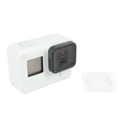 LANBEIKA Carcasa din cauciuc siliconic Carcasa de protectie Carcasa moale pentru kituri de accesorii Gopro Go Pro Hero 5 6 7 Camera de actiune neagra