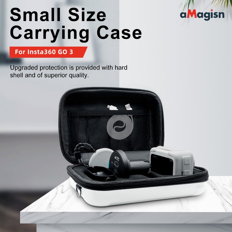 Prenosné puzdro pre Insta360 GO3, malé úložné vrecko, vodotesné pevné puzdro pre príslušenstvo k akčnej kamere Insta360 GO 3
