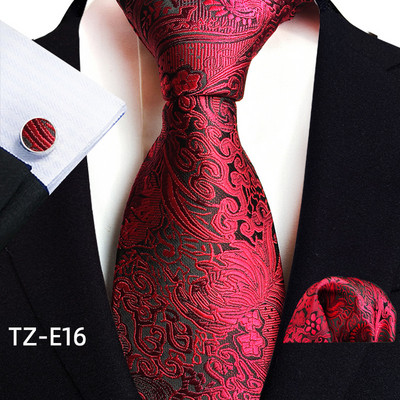 Royal Ριγέ Μεταξωτές Γραβάτες Paisley Ανδρικά Πολυτελή 8cm Γραβάτα Τσέπη τετράγωνα Μανικετόκουμπα Σετ Δώρου Αξεσουάρ κοστούμι με υφαντό υφαντό ζακάρ