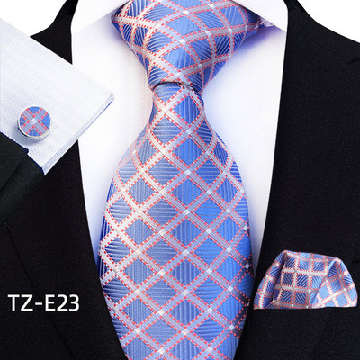 Royal Ριγέ Μεταξωτές Γραβάτες Paisley Ανδρικά Πολυτελή 8cm Γραβάτα Τσέπη τετράγωνα Μανικετόκουμπα Σετ Δώρου Αξεσουάρ κοστούμι με υφαντό υφαντό ζακάρ