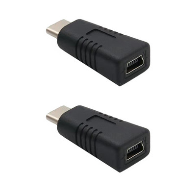 1/2/5 tk kaasaskantav konvertertelefoni tahvelarvuti mini-USB emane C-tüüpi isane adapteri tugi andmeedastuse laadimine korrosioonivastane