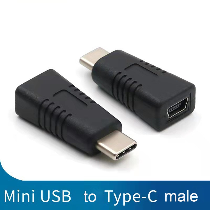 1/2/5 tk kaasaskantav konvertertelefoni tahvelarvuti mini-USB emane C-tüüpi isane adapteri tugi andmeedastuse laadimine korrosioonivastane