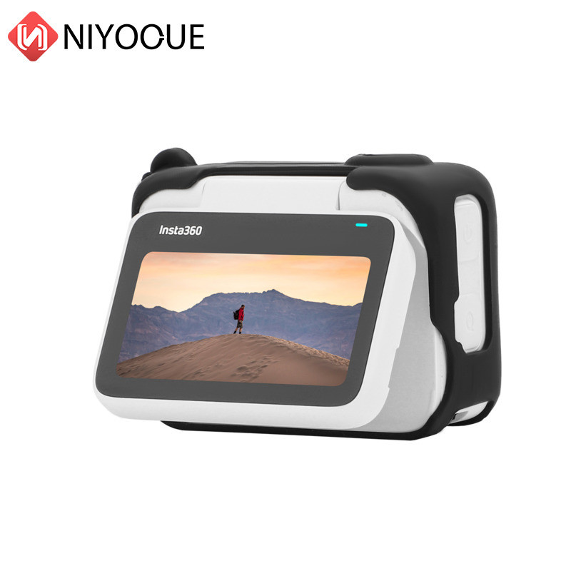 Silikoonist kattega pöidlakaamera kleebis Nahaümbris Objektiivi katte kaitse kaelarihm Insta360 GO 3 tarvikute jaoks