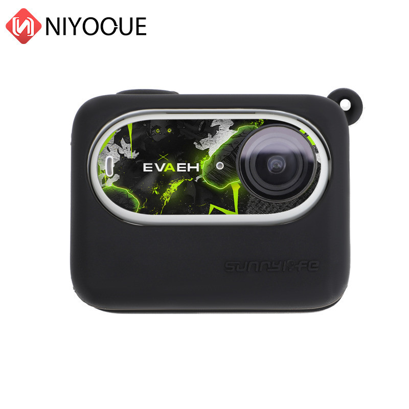 Silikoonist kattega pöidlakaamera kleebis Nahaümbris Objektiivi katte kaitse kaelarihm Insta360 GO 3 tarvikute jaoks