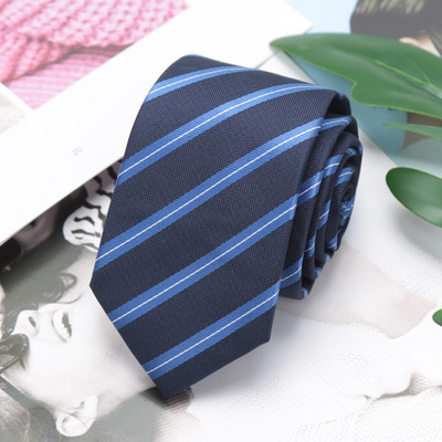 Muške klasične jacquard uske kravate za modne ležerne pruge Karirana kravata Poslovni vjenčani dar Mladoženja Crne kravate Dodaci