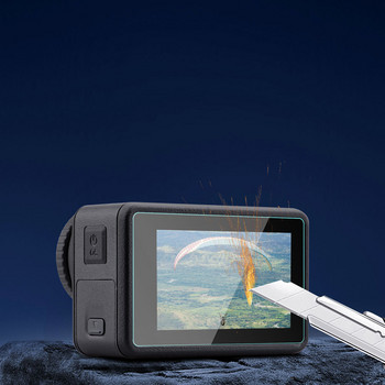 Закалено стъклено протекторно фолио за преден и заден екран на камерата DJI OSMO Action 4 + аксесоар за фотоапарат с филм за обектив