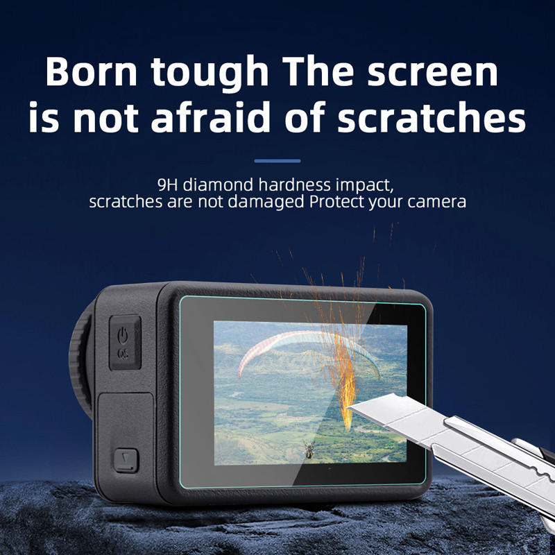 Μεμβράνη 9H Tempered Glass for DJI Osmo Action 4 Screen Protector Αντιχαρακτηριστικά Αξεσουάρ αθλητικής κάμερας