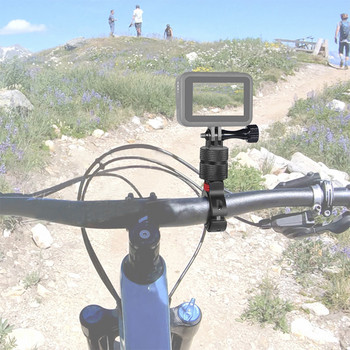 Βάση κλιπ τιμονιού ποδηλάτου μοτοσυκλέτας Περιστροφή 360 μοιρών για GoPro Hero 11/10/9/8 Insta360 X3 για κάμερα δράσης DJI Osmo