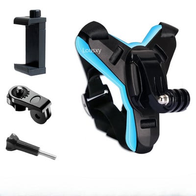 Стойка за брадичката за мотоциклетна каска за GoPro Hero 12 11 10 9 8 7 6 5 Държач за екшън спортна камера Стойка за мотоциклет Go Pro аксесоар