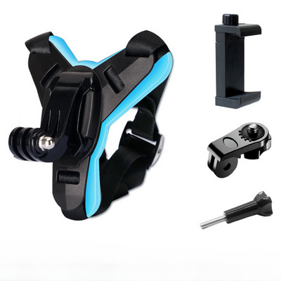 Motociklo šalmo smakro laikiklis, skirtas GoPro Hero 12 11 10 9 8 7 6 5 Veiksmo sporto kameros laikiklis Motociklo stovas Go Pro priedas