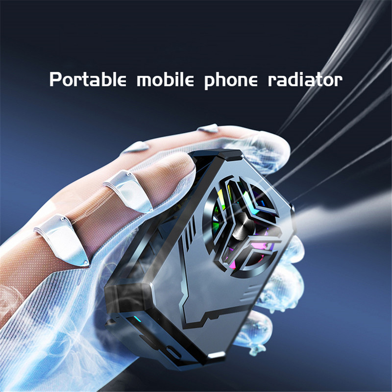 F30 Smart Phone Cooler Φορητός επαναφορτιζόμενος γρήγορος ανεμιστήρας καλοριφέρ Αξεσουάρ κινητών τηλεφώνων Πλάτος 67-88mm για Gaming Live
