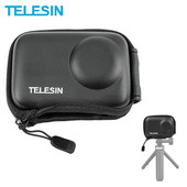 TELESIN Storage Protect Bag For DJI Osmo Action 3 4 Βουρτσισμένη μισάνοιχτη θήκη μεταφοράς γρήγορης αποδέσμευσης για αξεσουάρ DJI Action 3/4