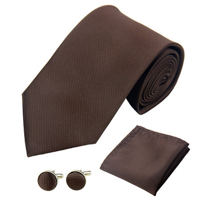 Moodne meeste lipsukomplekt, 8 cm/3,15 tolli, pulmasiid, ühevärviline triibuline must punane aksessuaarid Mansetinööbid Tasku kandiline kaelaside meestele, naistele