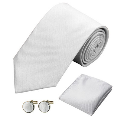 Moodne meeste lipsukomplekt, 8 cm/3,15 tolli, pulmasiid, ühevärviline triibuline must punane aksessuaarid Mansetinööbid Tasku kandiline kaelaside meestele, naistele